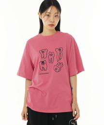 PIECEMAKER（ピースメーカー）の「[EZwithPIECE] TEETH TEE (PINK)（Tシャツ/カットソー）」