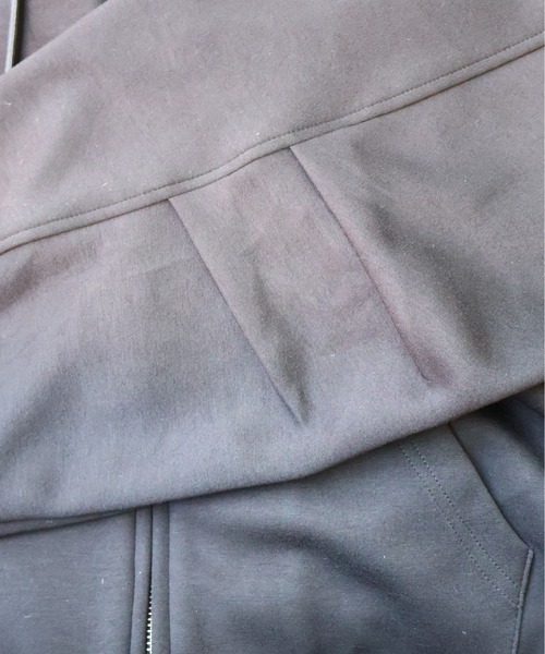 ATELANE(アテレーン)の「ATELANE / レーヨンMIXポンチ/ZIPパーカー(パーカー・メンズ・杢グレー/ブラック・LARGE/X-LARGE/MEDIUM)」の11枚目の写真