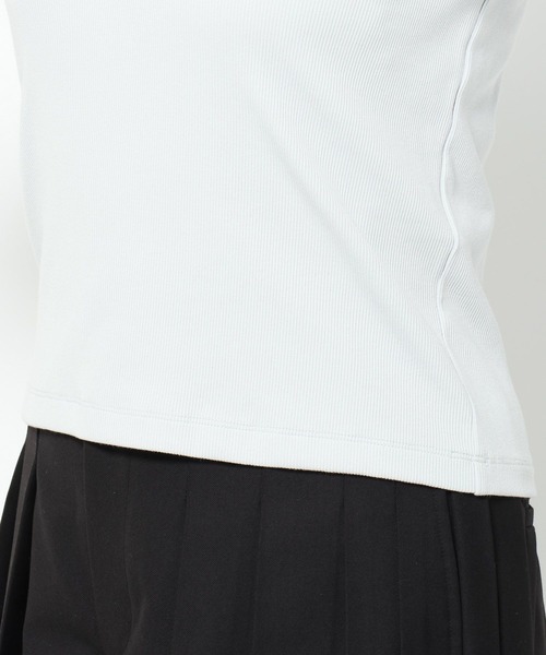 HARE（ハレ）の「ビジューポロリブカットソー(HARE)（Tシャツ/カットソー・レディース・ブラック/ライトグレー・FREE）」の17枚目の写真