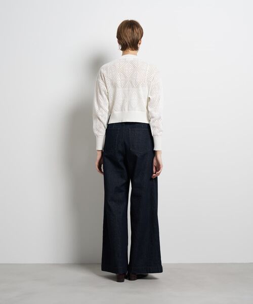 LANVIN en Bleu(ランバンオンブルー)の「JLメタルボタンレースニットカーディガン(ニット/セーター・レディース・オフホワイト/ネイビー/レッド・38)」の22枚目の写真