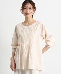 studio CLIP | コットンレーヨンフロントピンタックブラウス(シャツ/ブラウス)