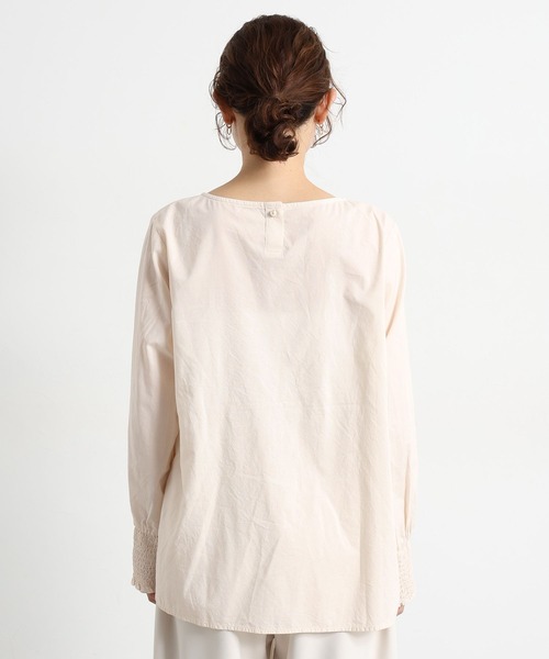 studio CLIP(スタディオクリップ)の「コットンレーヨンフロントピンタックブラウス(シャツ/ブラウス・レディース・アイボリー/ライトグリーン・FREE)」の16枚目の写真