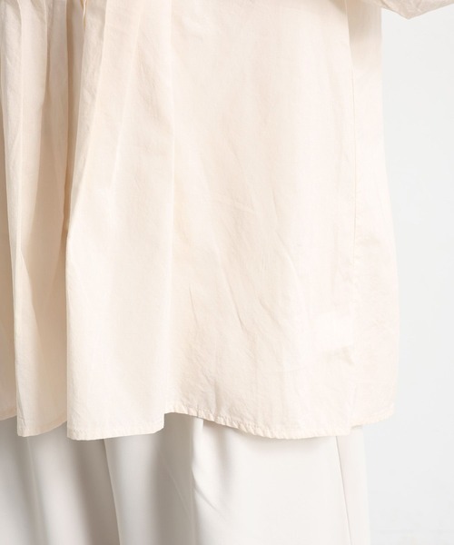 studio CLIP(スタディオクリップ)の「コットンレーヨンフロントピンタックブラウス(シャツ/ブラウス・レディース・アイボリー/ライトグリーン・FREE)」の19枚目の写真