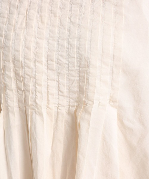 studio CLIP(スタディオクリップ)の「コットンレーヨンフロントピンタックブラウス(シャツ/ブラウス・レディース・アイボリー/ライトグリーン・FREE)」の21枚目の写真