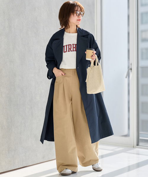 JOURNAL STANDARD relume（ジャーナルスタンダード　レリューム）の「《WEB限定追加 / 新色 / 洗濯機洗い可》コットンナイロンライトトレンチコート（トレンチコート・レディース・ベージュ/ネイビー/オリーブ・36/38）」の17枚目の写真