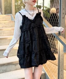 w closet | ジャガードミニキャミワンピ(ワンピース)