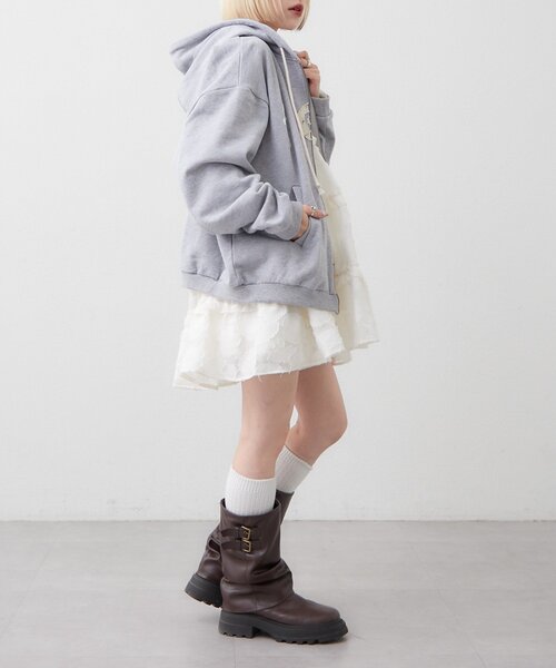 w closet（ダブルクローゼット）の「ジャガードミニキャミワンピ（ワンピース・レディース・ブラック/アイボリー/ブラウン・FREE）」の18枚目の写真