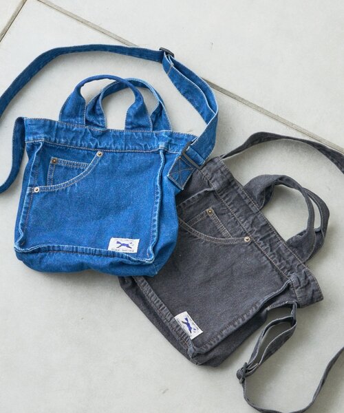 PENNEYS（ぺニーズ）の「【FOX】別注デニム2WAYショルダーバッグ（ショルダーバッグ・メンズ・ブラック/ネイビー・ONE SIZE）」の4枚目の写真