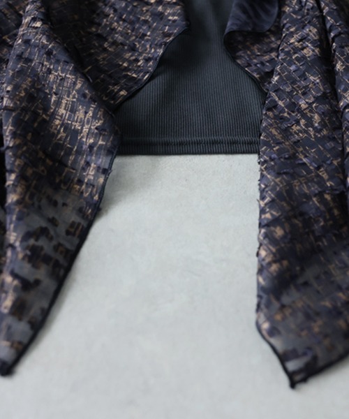 antiqua(アンティカ)の「前後着用 クルーネック ボートネック 2WAY デザイントップス(その他トップス・レディース・ブラック/グレー・ONESIZE)」の8枚目の写真