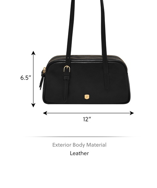 FOSSIL(フォッシル)の「フォッシル 肩かけバッグ レディース レザー ブラック スマホ収納可 ZB11223001(ショルダーバッグ・レディース・ブラック・FREE)」の6枚目の写真