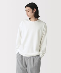 紳士 UVカット乾きやすいワッフルクルーネック長袖Tシャツ