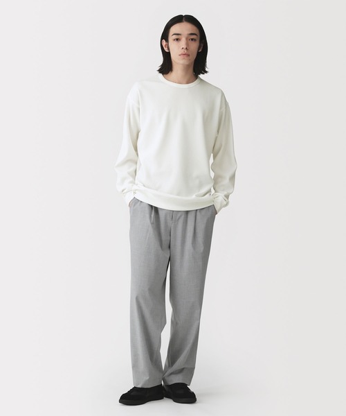 無印良品(ムジルシリョウヒン)の「紳士 UVカット乾きやすいワッフルクルーネック長袖Tシャツ(Tシャツ/カットソー・メンズ・ダークネイビー/ライトグレー/ブルー系/チャコールグレー/オフホワイト/ブラック・XL/L/S/M)」の7枚目の写真