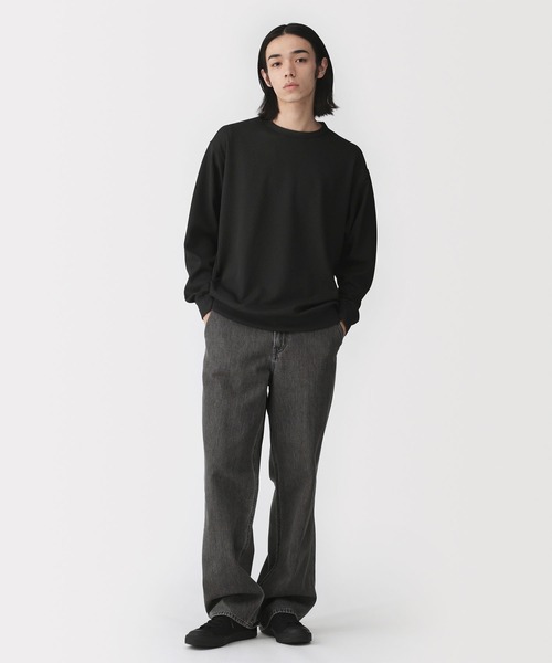 無印良品(ムジルシリョウヒン)の「紳士 UVカット乾きやすいワッフルクルーネック長袖Tシャツ(Tシャツ/カットソー・メンズ・ダークネイビー/ライトグレー/ブルー系/チャコールグレー/オフホワイト/ブラック・XL/L/S/M)」の11枚目の写真