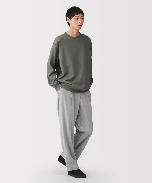 無印良品(ムジルシリョウヒン)の「紳士 UVカット乾きやすいワッフルクルーネック長袖Tシャツ(Tシャツ/カットソー・メンズ・ダークネイビー/ライトグレー/ブルー系/チャコールグレー/オフホワイト/ブラック・XL/L/S/M)」の14枚目の写真