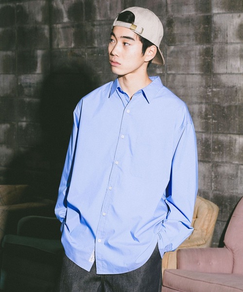 niko and...（ニコアンド）の「イージーケア無地シャツ（シャツ/ブラウス・メンズ・サックスブルー/イエロー/オフホワイト・MEDIUM/LARGE）」の3枚目の写真