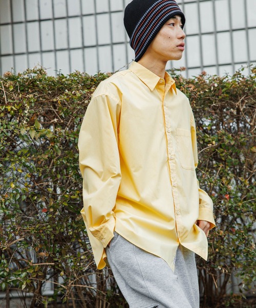 niko and...（ニコアンド）の「イージーケア無地シャツ（シャツ/ブラウス・メンズ・サックスブルー/イエロー/オフホワイト・MEDIUM/LARGE）」の19枚目の写真