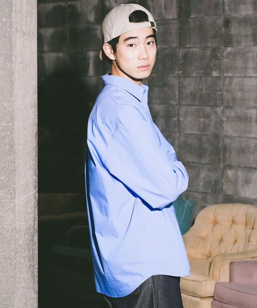 niko and...（ニコアンド）の「イージーケア無地シャツ（シャツ/ブラウス・メンズ・サックスブルー/イエロー/オフホワイト・MEDIUM/LARGE）」の12枚目の写真