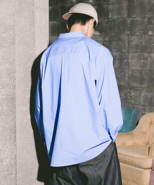 niko and...（ニコアンド）の「イージーケア無地シャツ（シャツ/ブラウス・メンズ・サックスブルー/イエロー/オフホワイト・MEDIUM/LARGE）」の13枚目の写真