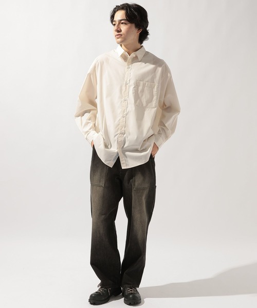 niko and...（ニコアンド）の「イージーケア無地シャツ（シャツ/ブラウス・メンズ・サックスブルー/イエロー/オフホワイト・MEDIUM/LARGE）」の22枚目の写真