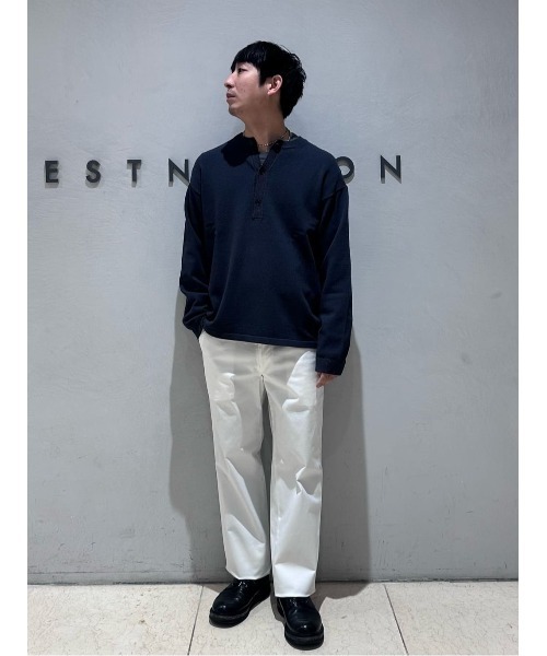 ESTNATION(エストネーション)の「ESTNATION / コットンツイル トラウザーズ(スラックス・メンズ・ライトグレー/ネイビー/ホワイト・48/46/50/52)」の11枚目の写真