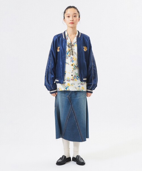 東洋エンタープライズ(トーヨーエンタープライズ)の「【別注】テーラー東洋 / 50th 50% スカジャン(スカジャン・レディース・ネイビー・ONE SIZE)」の2枚目の写真