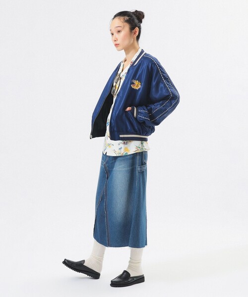 東洋エンタープライズ(トーヨーエンタープライズ)の「【別注】テーラー東洋 / 50th 50% スカジャン(スカジャン・レディース・ネイビー・ONE SIZE)」の3枚目の写真