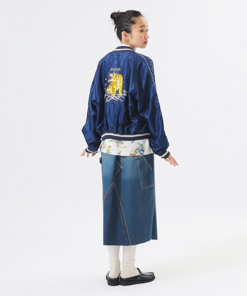 東洋エンタープライズ(トーヨーエンタープライズ)の「【別注】テーラー東洋 / 50th 50% スカジャン(スカジャン・レディース・ネイビー・ONE SIZE)」の4枚目の写真