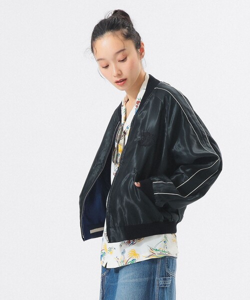 東洋エンタープライズ(トーヨーエンタープライズ)の「【別注】テーラー東洋 / 50th 50% スカジャン(スカジャン・レディース・ネイビー・ONE SIZE)」の11枚目の写真