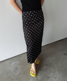 320SHOWROOM（320ショールーム）の「Polka Dot Banding Skirt Black（スカート）」