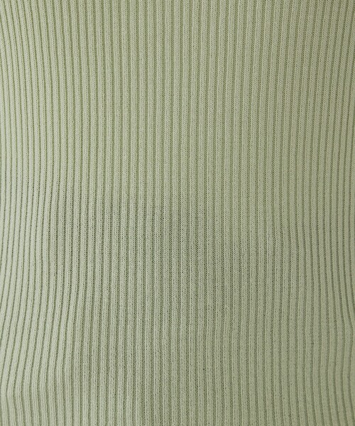 abahouse mavie(アバハウスマヴィ)の「【袖ボタン】スクエアネックリブニット/きれいめ/セミオケ/通勤/春服(ニット/セーター・レディース・セージグリーン/ダークネイビー/ホワイト・フリー)」の9枚目の写真