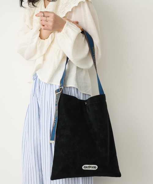 Unitage(ユニテージ)の「【OUTDOOR PRODUCTS】Jacquard Tape Tote(トートバッグ・レディース・アイボリー/キャメル/ブラック・FREE)」の1枚目の写真