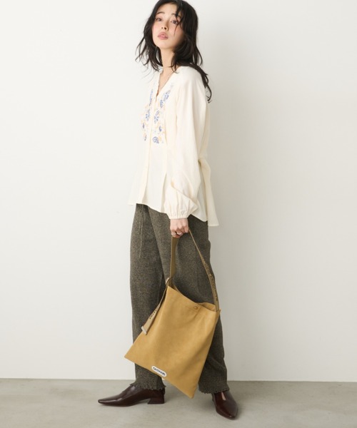 Unitage(ユニテージ)の「【OUTDOOR PRODUCTS】Jacquard Tape Tote(トートバッグ・レディース・アイボリー/キャメル/ブラック・FREE)」の11枚目の写真