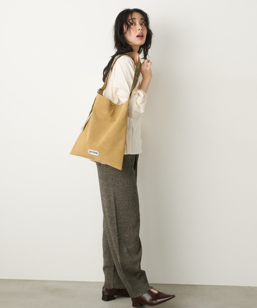 Unitage(ユニテージ)の「【OUTDOOR PRODUCTS】Jacquard Tape Tote(トートバッグ・レディース・アイボリー/キャメル/ブラック・FREE)」の10枚目の写真