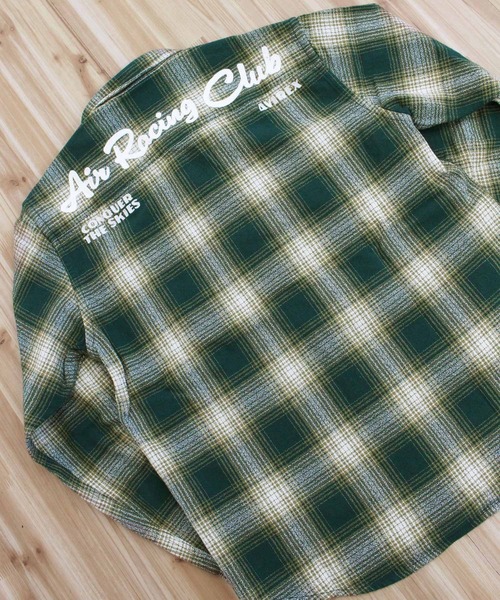 AVIREX（アヴィレックス）の「-A.A.R.C-OMBRE CHECK EMB SHIRT（シャツ/ブラウス・メンズ・チャコールグレー/グリーン/バーガンディー・M/XL/L/XXL）」の11枚目の写真
