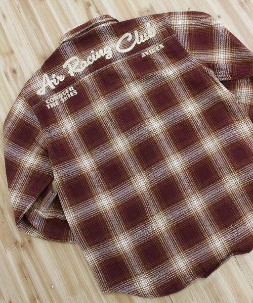 AVIREX（アヴィレックス）の「-A.A.R.C-OMBRE CHECK EMB SHIRT（シャツ/ブラウス・メンズ・チャコールグレー/グリーン/バーガンディー・M/XL/L/XXL）」の15枚目の写真
