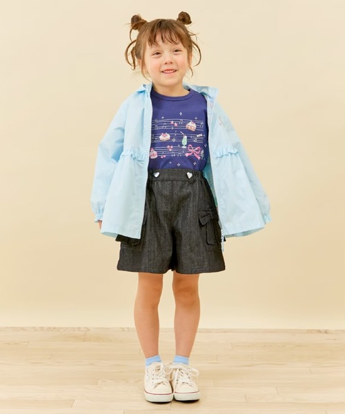 KP（ケーピー）の「リボンポケット デニム キュロット（その他パンツ・キッズ・ネイビー/ブラック・110cm/130cm/140cm/150cm/160cm/120cm）」の3枚目の写真