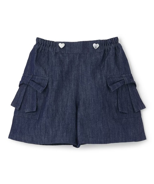 KP（ケーピー）の「リボンポケット デニム キュロット（その他パンツ・キッズ・ネイビー/ブラック・110cm/130cm/140cm/150cm/160cm/120cm）」の11枚目の写真