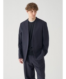 JOHN SMEDLEY（ジョンスメドレー）の「ウォッシュドウールホップサック　ノーカラージャケット（その他アウター）」