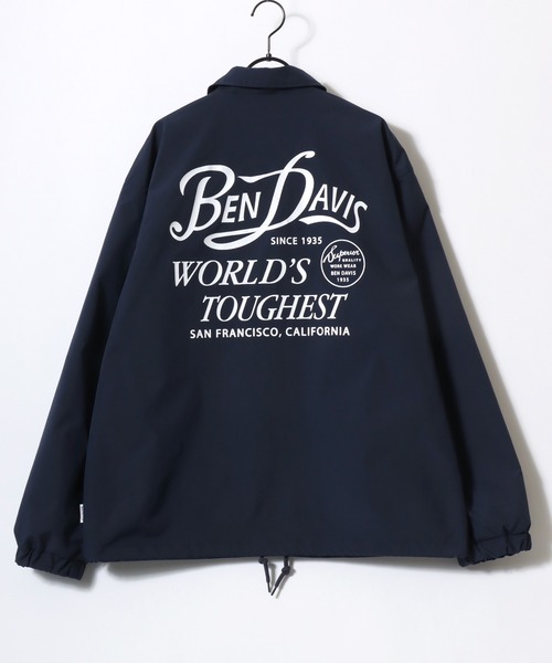 BEN DAVIS（ベンデイビス）の「BEN DAVIS/ベンデイビス SCRIPT COACHES JACKET/オーバーサイズ バックプリント コーチジャケット/ブルゾン/レディース メンズ（ナイロンジャケット・メンズ・ブラック/ワイン/ネイビー・M/L/XL）」の13枚目の写真