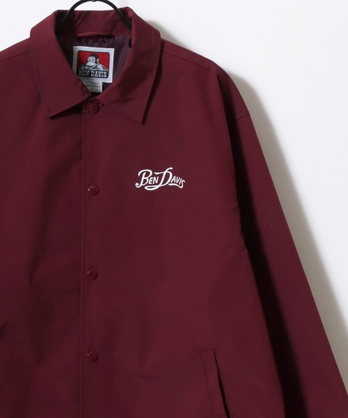 BEN DAVIS（ベンデイビス）の「BEN DAVIS/ベンデイビス SCRIPT COACHES JACKET/オーバーサイズ バックプリント コーチジャケット/ブルゾン/レディース メンズ（ナイロンジャケット・メンズ・ブラック/ワイン/ネイビー・M/L/XL）」の8枚目の写真