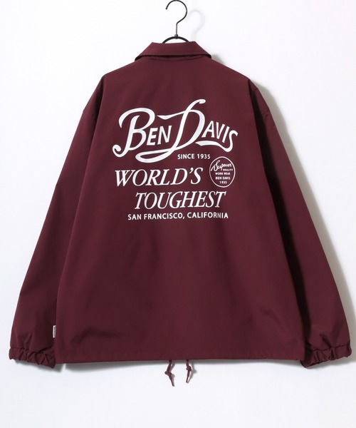 BEN DAVIS（ベンデイビス）の「BEN DAVIS/ベンデイビス SCRIPT COACHES JACKET/オーバーサイズ バックプリント コーチジャケット/ブルゾン/レディース メンズ（ナイロンジャケット・メンズ・ブラック/ワイン/ネイビー・M/L/XL）」の15枚目の写真