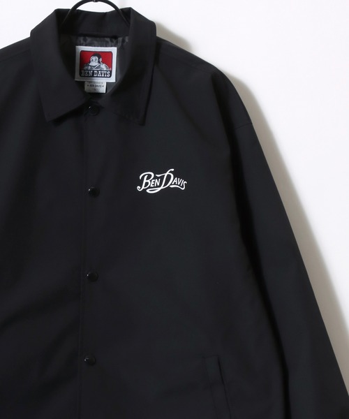 BEN DAVIS（ベンデイビス）の「BEN DAVIS/ベンデイビス SCRIPT COACHES JACKET/オーバーサイズ バックプリント コーチジャケット/ブルゾン/レディース メンズ（ナイロンジャケット・メンズ・ブラック/ワイン/ネイビー・M/L/XL）」の4枚目の写真