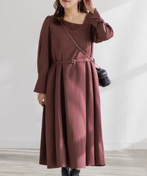 CLETTEオリジナルデザインネックベルト付きワンピース