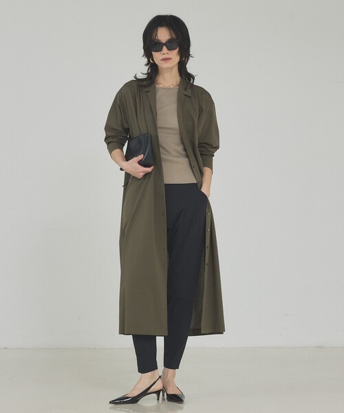 qualite（カリテ）の「【大人気パンツが今年も登場！新色追加】2WAYストレッチタックパンツ/春服/夏服/オフィスカジュアル/美脚（その他パンツ・レディース・オフホワイト/ブラック/グレイッシュベージュ・40/38/36/34）」の4枚目の写真