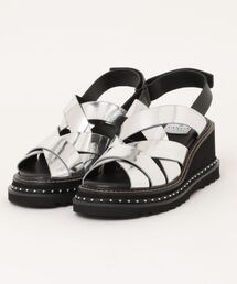 LANVIN en Bleu（ランバンオンブルー）の「クロスストラップウェッジヒールサンダル（サンダル）」