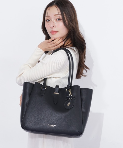 JILL by JILL STUART(ジルバイジルスチュアート)の「チャーム付きトートバッグ(トートバッグ・レディース・ピンク/ブラック・FREE)」の6枚目の写真