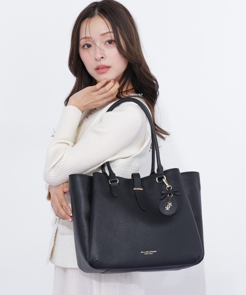 JILL by JILL STUART(ジルバイジルスチュアート)の「チャーム付きトートバッグ(トートバッグ・レディース・ピンク/ブラック・FREE)」の5枚目の写真