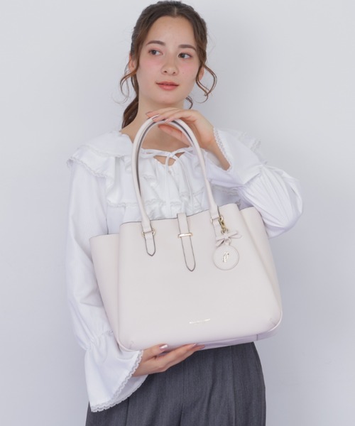 JILL by JILL STUART(ジルバイジルスチュアート)の「チャーム付きトートバッグ(トートバッグ・レディース・ピンク/ブラック・FREE)」の10枚目の写真