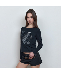 C LOVE LETTER GRAPHIC T-SHIRT_BLACK