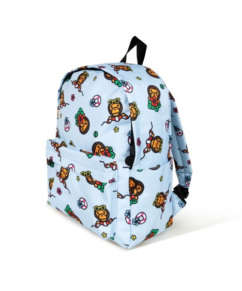 A BATHING APE(アベイシングエイプ)の「BABY MILO MEDIUM BACKPACK #1(バックパック/リュック・メンズ・ブルー/グリーン/ピンク/アイボリー・FREE)」の4枚目の写真